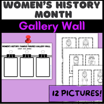 Preview of Women's History Month | Cut Paste | project | Activity | Craft | Bulletin Board