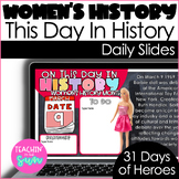 Women's History Month DAILY SLIDES: THIS DAY IN HISTORY Mo