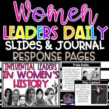 Preview of Women's History Month Daily "Quick Look" Slides