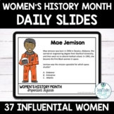 Women's History Month Daily Slides Bell Ringers