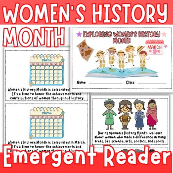 Preview of Women's History Month Reading | Emergent reader | Informational text k-2
