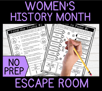 Preview of Women's History Month Escape Room