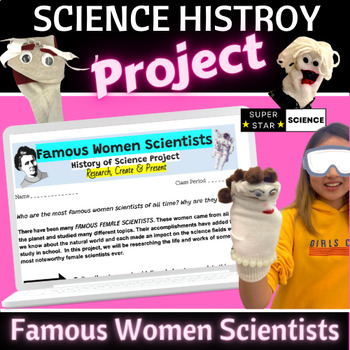 Preview of Famous Women Scientists Activity STEM Research & Present Project MYP NGSS