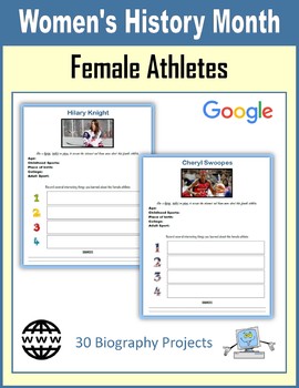 Preview of Women's History Month - Female Athletes