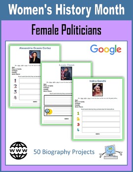 Preview of Women's History Month - Female Politicians