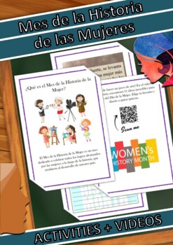 Preview of Women's History Month  For Kids (Spanish) - Mes de la Historia de la Mujer
