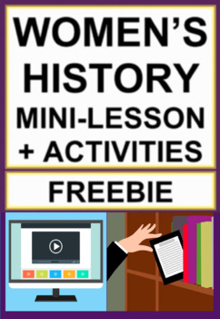 Preview of Women's History Month Free Lesson and Activities