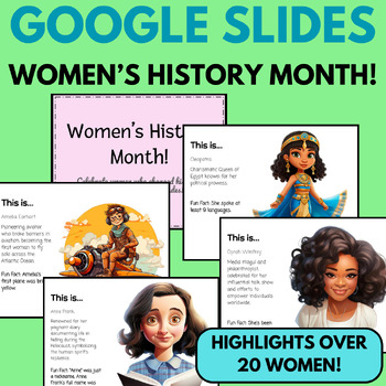 Preview of Women's History Month - GOOGLE SLIDES
