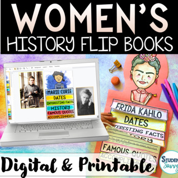 Preview of Women's History Month Project Craft Activities Bulletin Board Coloring Pages