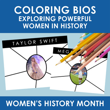 Preview of Women's History Month Graphic Organizers | 40+ Modern Influential Women