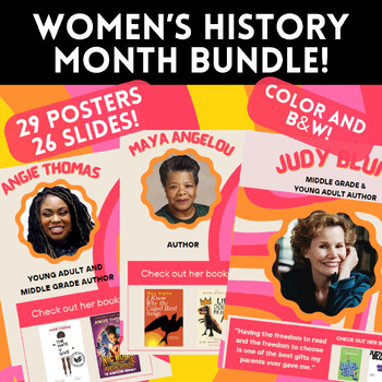 Preview of Women's History Month Growing Bundle! | Celebrate Diverse Women Authors