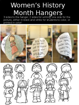 Preview of Women's History Month Hangers