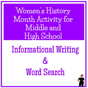 Preview of Women's History Month - Informational Writing and Word Search