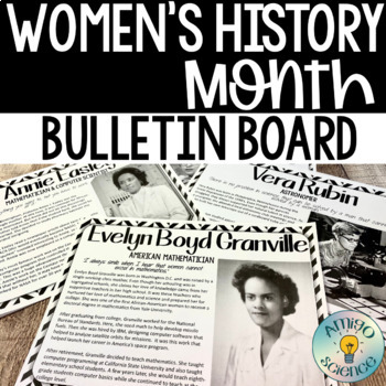 Preview of Women's History Month Interactive Bulletin Board - Research Activity