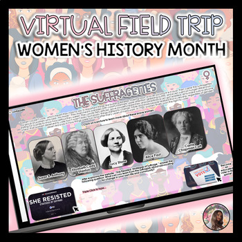 Preview of Women's History Month Interactive Learning: A Google Slides™ Virtual Field Trip