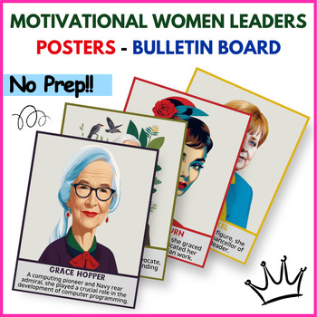 Preview of Women's History Month & International Women's Day Posters -  Bulletin Board