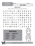 Women's History Month: Jane Goodall Word Search