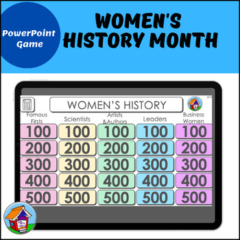 Preview of Women's History Month Jeopardy Style PowerPoint™ Game
