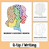 Women's History Month Kindergarten Q tip Activities Painti