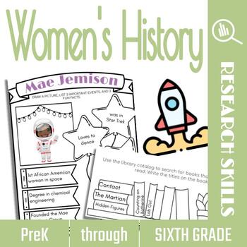 Preview of Women's History Month Lesson for Elementary Libraries