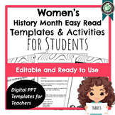 Women's History Month Lessons for Grades 3rd-5th With Temp