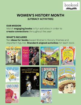 Preview of Women's History Month Literacy Activities