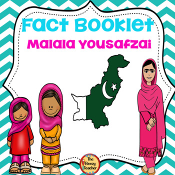Preview of Women's History Month Malala Yousafzai Fact Booklet | Comprehension | Craft