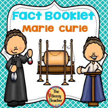 Preview of Women's History Month Marie Curie Fact Booklet | Comprehension | Craft