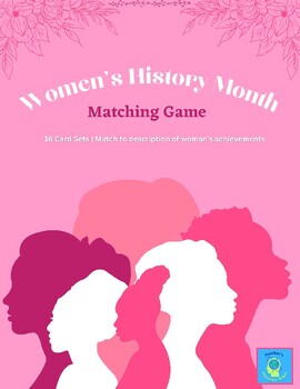 Preview of Women's History Month Matching Game