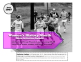 Women's History Month Math Activities Kathrine Switzer