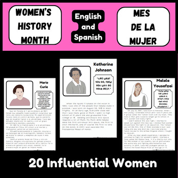Preview of Women's History Month / Mes de la Mujer
