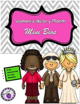 Preview of Women's History Month Mini Biographies-Differentiated Instruction :)