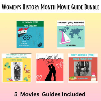Preview of Women's History Month Movie Guide Bundle