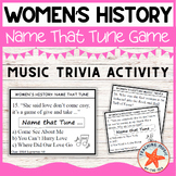 Women's History Month Music Name That Tune Trivia Game | W
