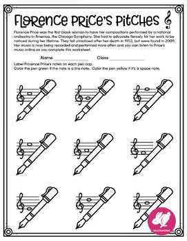 womens history month music worksheets coloring and music centers