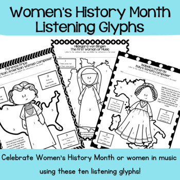 Preview of Women's History Month Music Worksheets