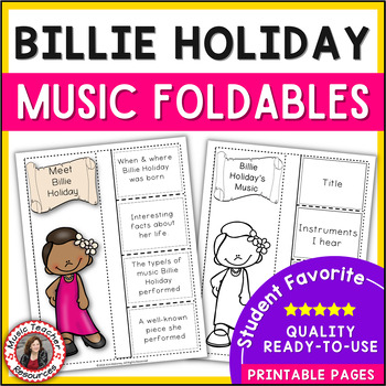 Preview of Women's History Month Activities for Elementary Music Lessons - Billie Holiday