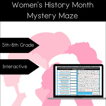 Preview of Women's History Month Mystery Maze, Women's History Month Research