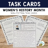 Women’s History Month Nonfiction Task Cards