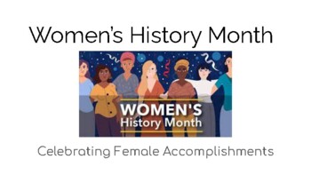 Preview of Women's History Month - One Week Project with Webquest