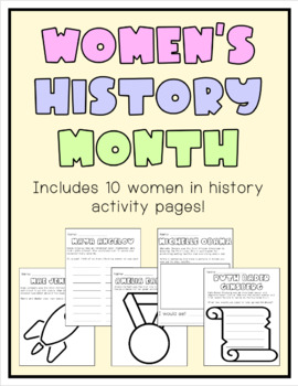 Preview of Women's History Month - People and Activities