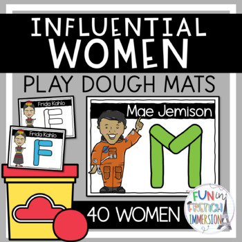 Preview of Women's History Month Play Dough Mats