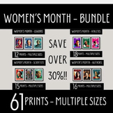 Women's History Month Poster Bundle, Inspring Female Leade