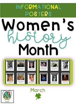 Preview of Women's History Month Informational Posters - March - Bulletin Board