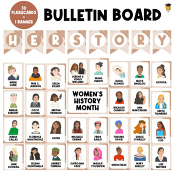Preview of Women's History Month Posters | Bulletin Board Display | Women's History Decor |