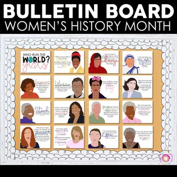 Preview of Women's History Month Posters | Bulletin Board Set