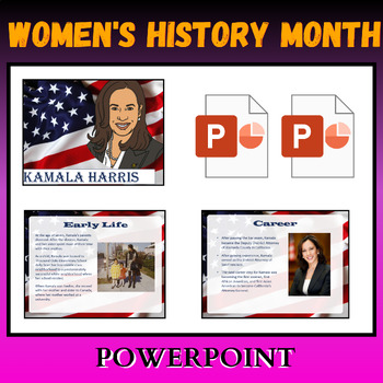 Preview of Kamala Harris PowerPoint for 3rd-6th Grade - Women's History Month PowerPoint