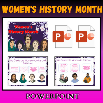Preview of Women's History Month PowerPoint for K-3rd Grade  - influential Women - Activity