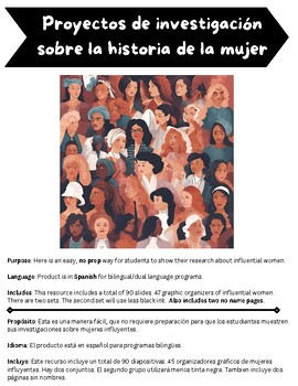 Preview of Women's History Month Project Spanish