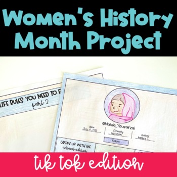 Preview of Women's History Month Project: Tik Tok in the Classroom